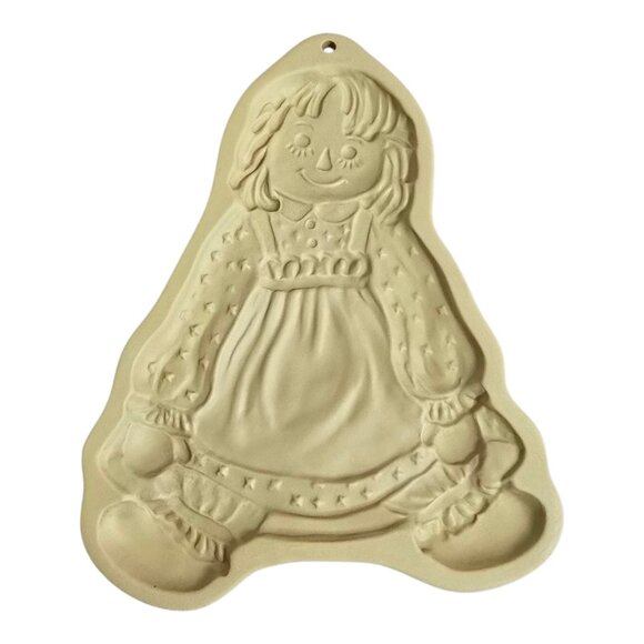 NEW Vintage 1985 Raggedy Ann Doll Cookie Mold by Brown Bag Cookie Art w/ Book - Picture 2 of 5